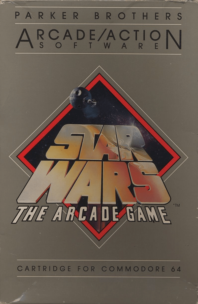 Star Wars The Arcade Game box art for Commodore 64
